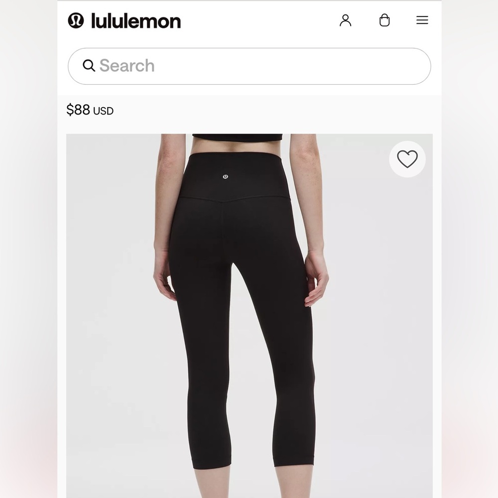 Lululemon Align Capri Leggings Size 4